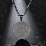 Halskette mit Medaille „Engel und sechs Sterne“ – Ansicht 2