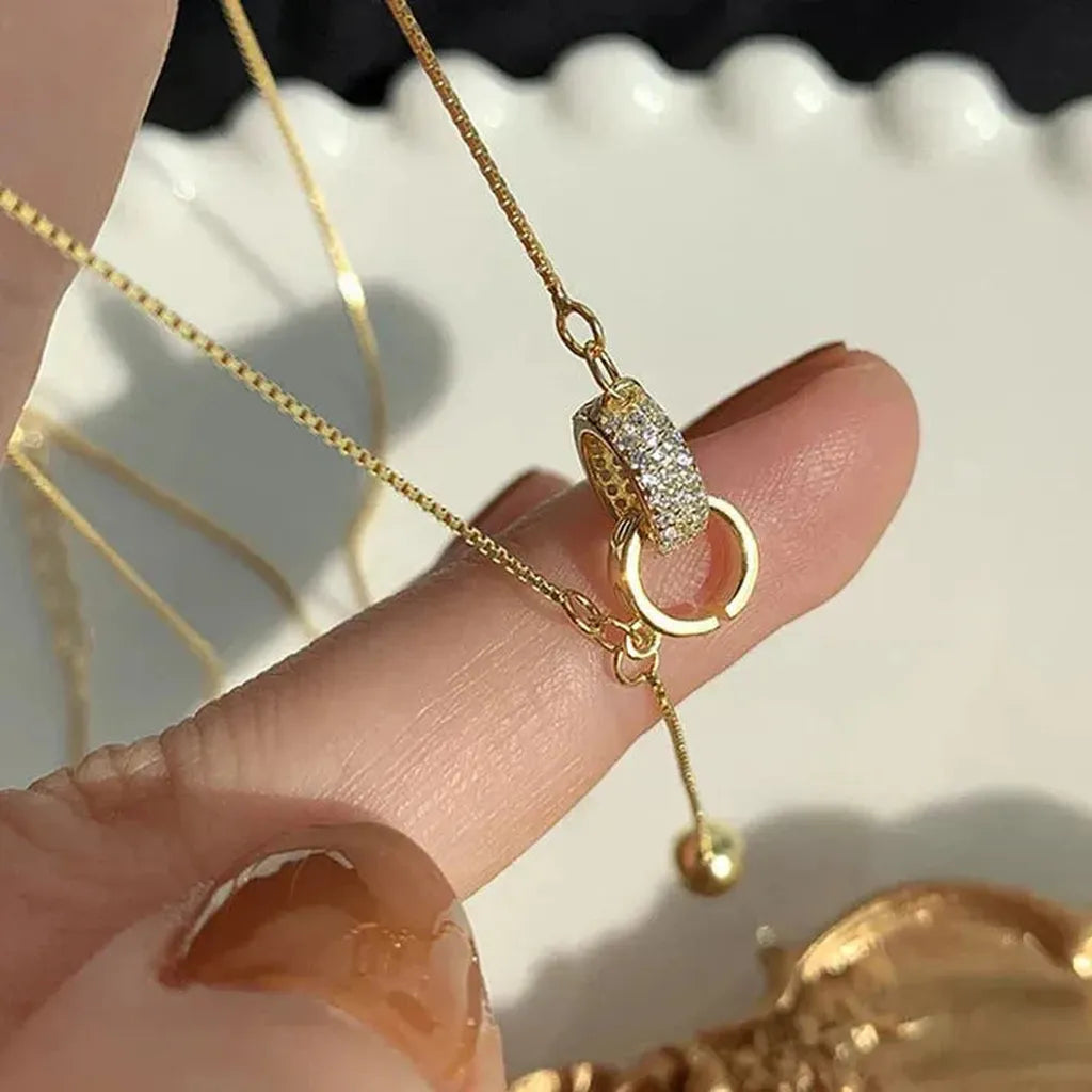 Halskette mit zwei Ringen – Ansicht 2
