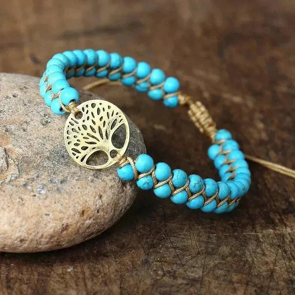Armband Baum des Lebens mit Türkis