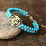 Armband Baum des Lebens mit Türkis