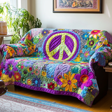 Gesteppter Sofabezug – im Hippie-Stil