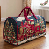 Gesteppte Reisetasche – Weihnachtszug