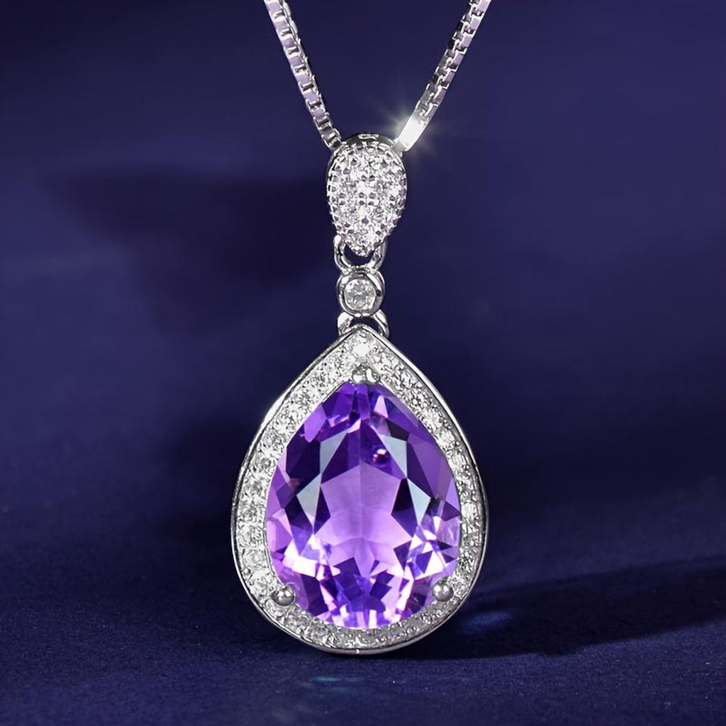 Halskette Ivonne mit Amethyst