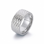 Bandring Kaelis mit Gittermuster in Gold – Ansicht 2