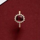 Roter Ring „Kaiserin“ in Gold – Ansicht 3