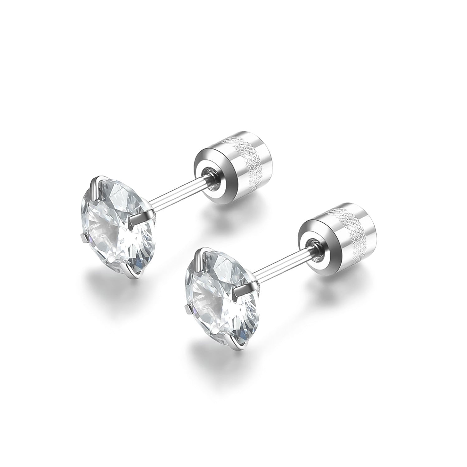 Klassische Solitär-Ohrstecker – Ansicht 2