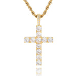 Kreuzkette in Gold