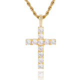 Kreuzkette in Gold