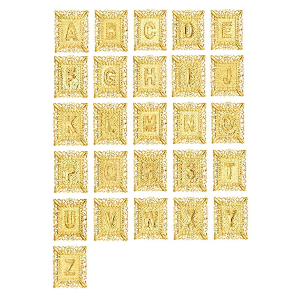 Kreuzkette mit Initiale in Gold – Ansicht 9