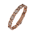 Kupferarmband „Kristallblüte“