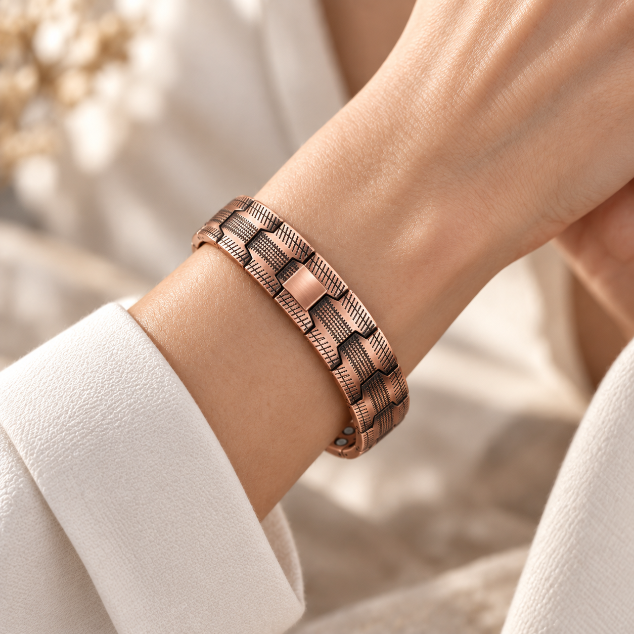 Kupferarmband „Mosaik“