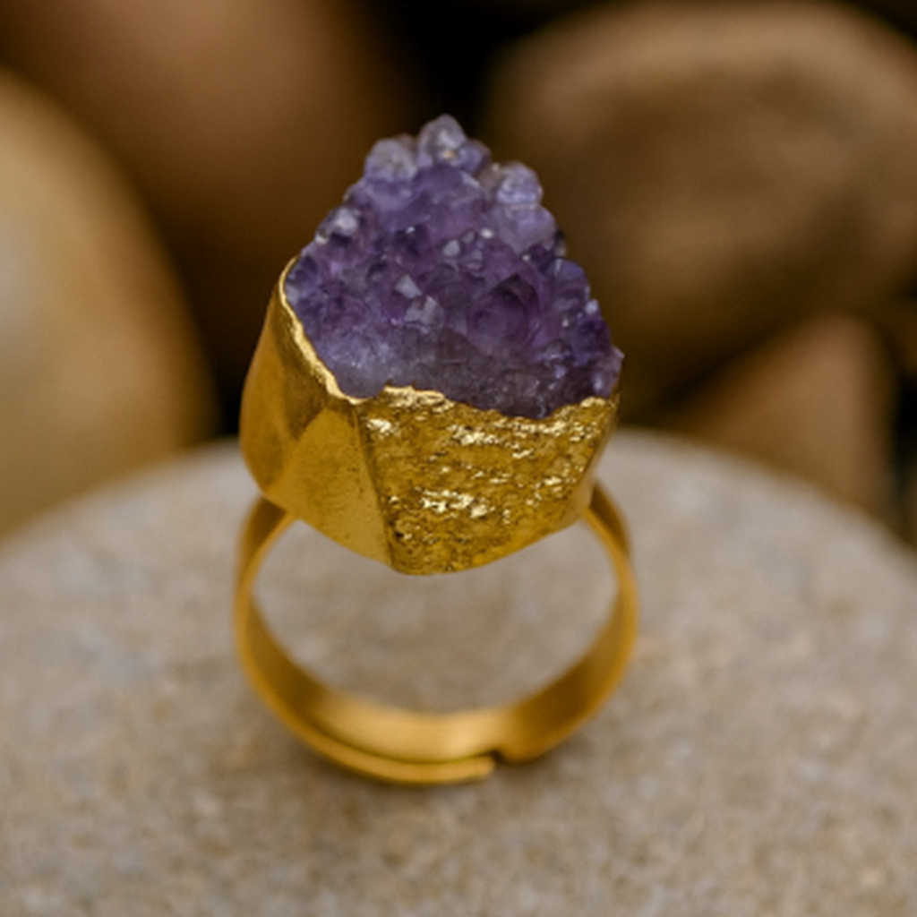 Ring Lara mit Amethyst