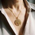 Lebensbaum-Halskette in Gold – Ansicht 2