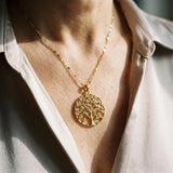 Lebensbaum-Halskette in Gold – Ansicht 2