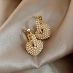 Perlenohrringe „Liebe“ in Gold