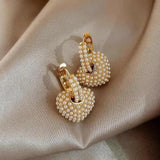 Perlenohrringe „Liebe“ in Gold