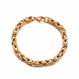 Armband Lucian mit Kronengliedern in Gold