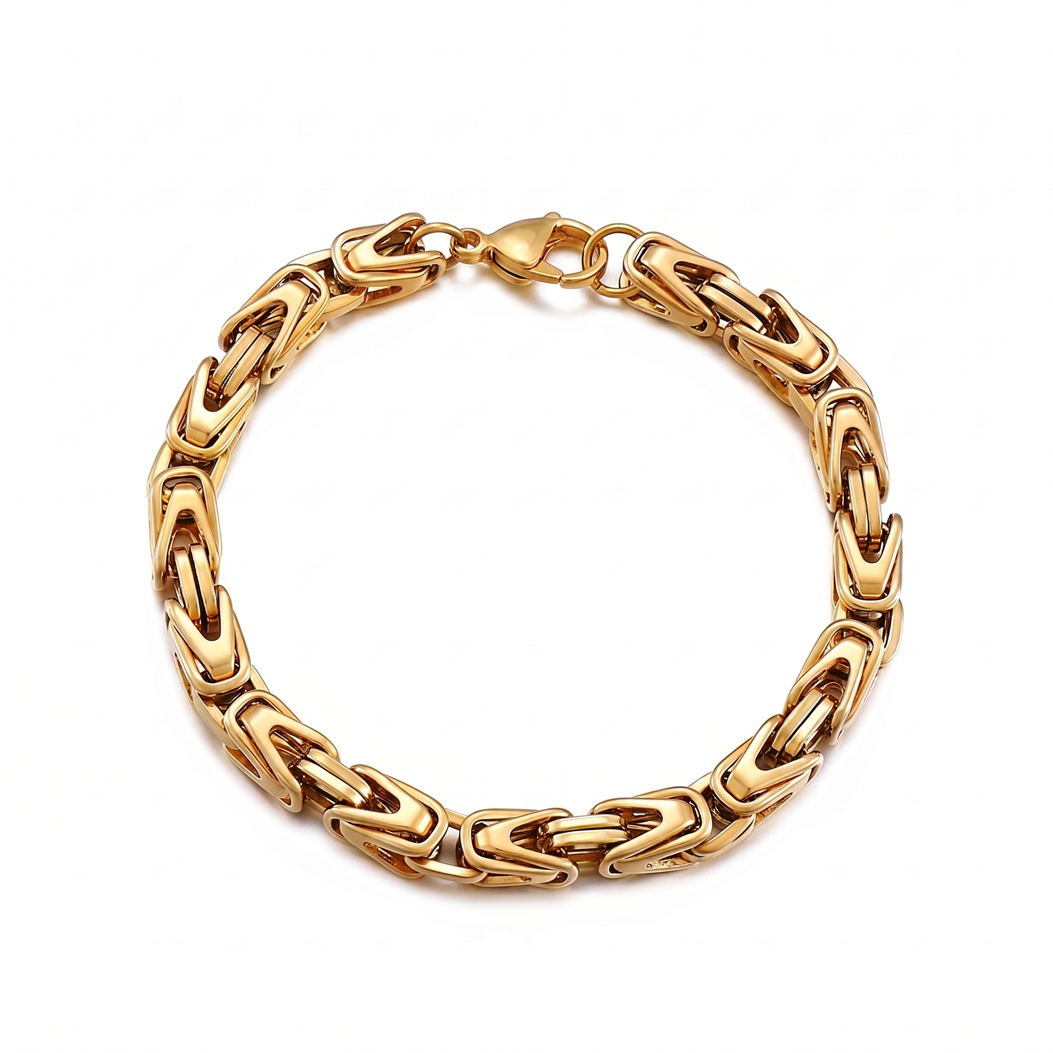 Armband Lucian mit Kronengliedern in Gold