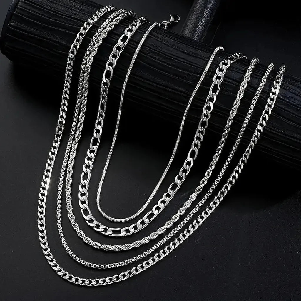 Luxuriöse Kette aus geflochtenem Edelstahl
