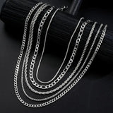 Luxuriöse Kette aus geflochtenem Edelstahl