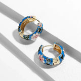 Luxuriöse Blumenohrringe – Ansicht 3