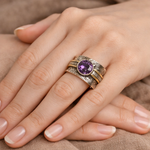 Meditationsring mit böhmischem Kristall – Ansicht 3