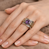 Meditationsring mit böhmischem Kristall – Ansicht 3