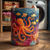 Gesteppter Wäschekorb – Mystischer Oktopus