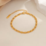Geflochtenes Kettenarmband Nusa in Gold