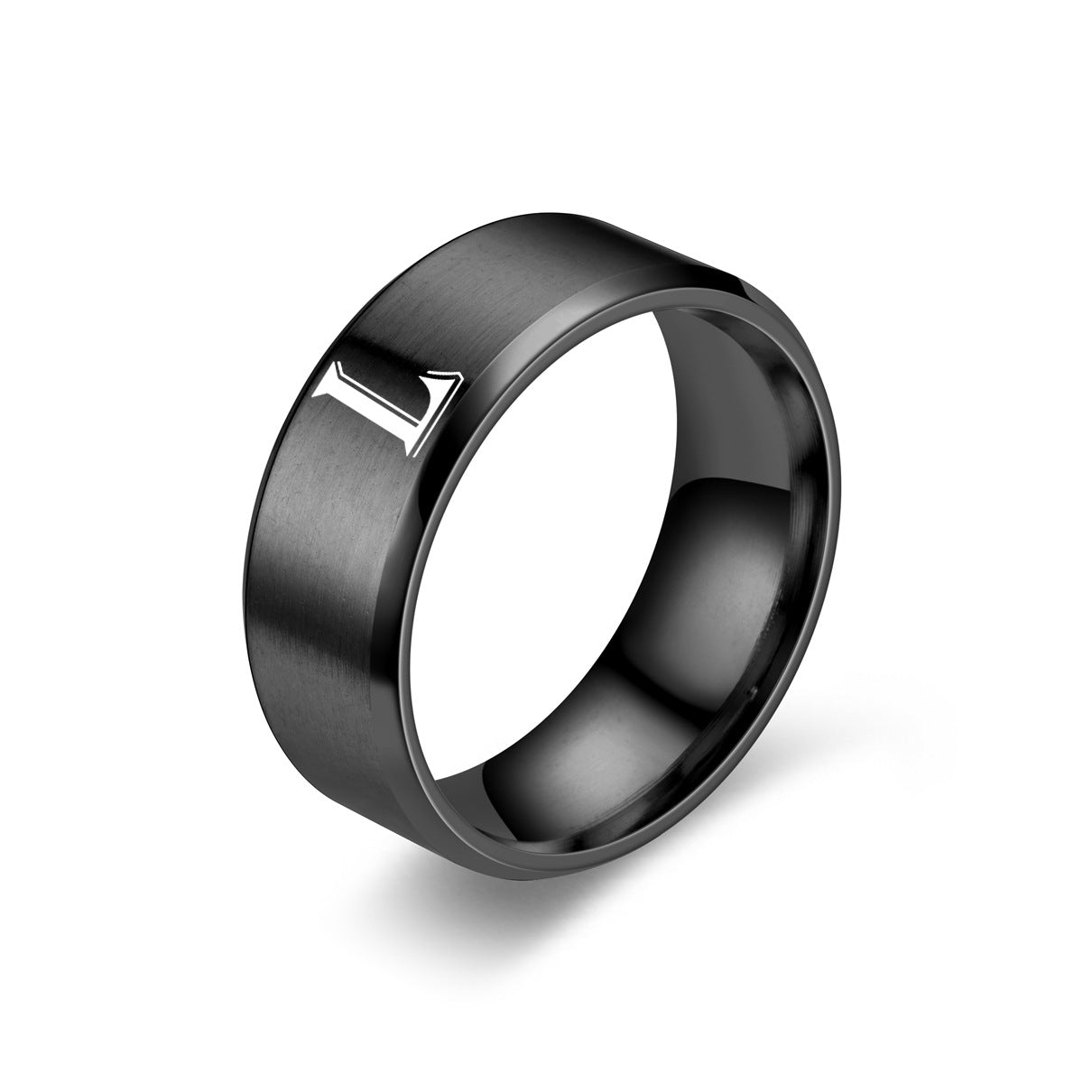 Initialenring mit Obsidian – Ansicht 12