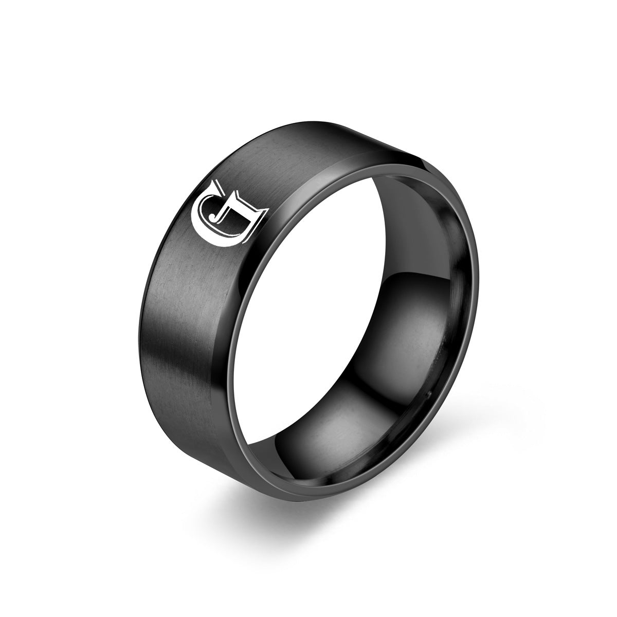 Initialenring mit Obsidian – Ansicht 7