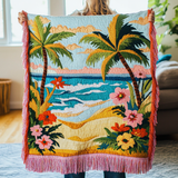 Gewebte Decke – Ozean-Horizont