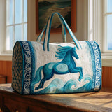 Gesteppte Reisetasche – Pferd am Meer
