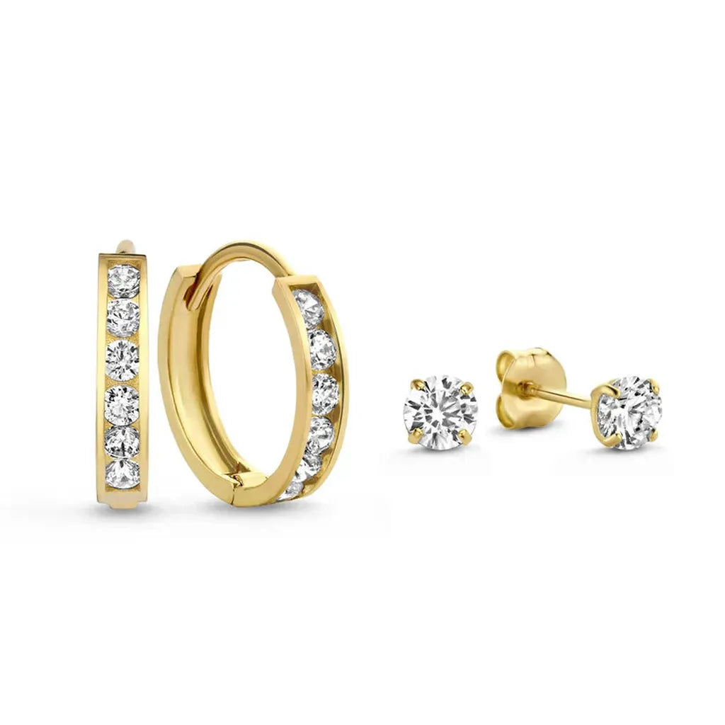 Ohrring-Set „Dara“ mit Steinen – Ansicht 2
