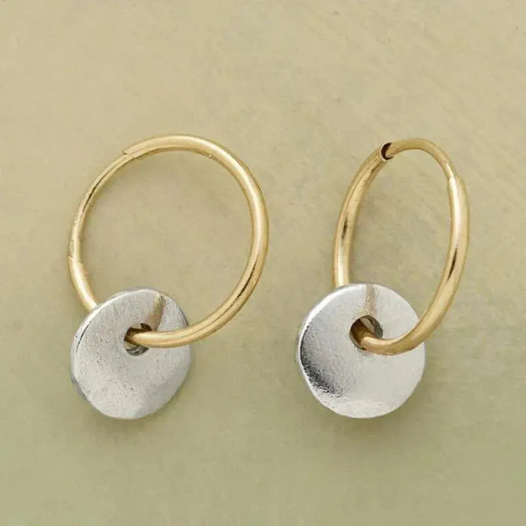 Ohrringe in Gold und Weißgold