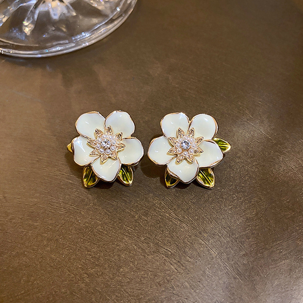 Ohrringe in Weißgold mit Zirkonia
