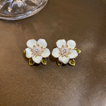 Ohrringe in Weißgold mit Zirkonia