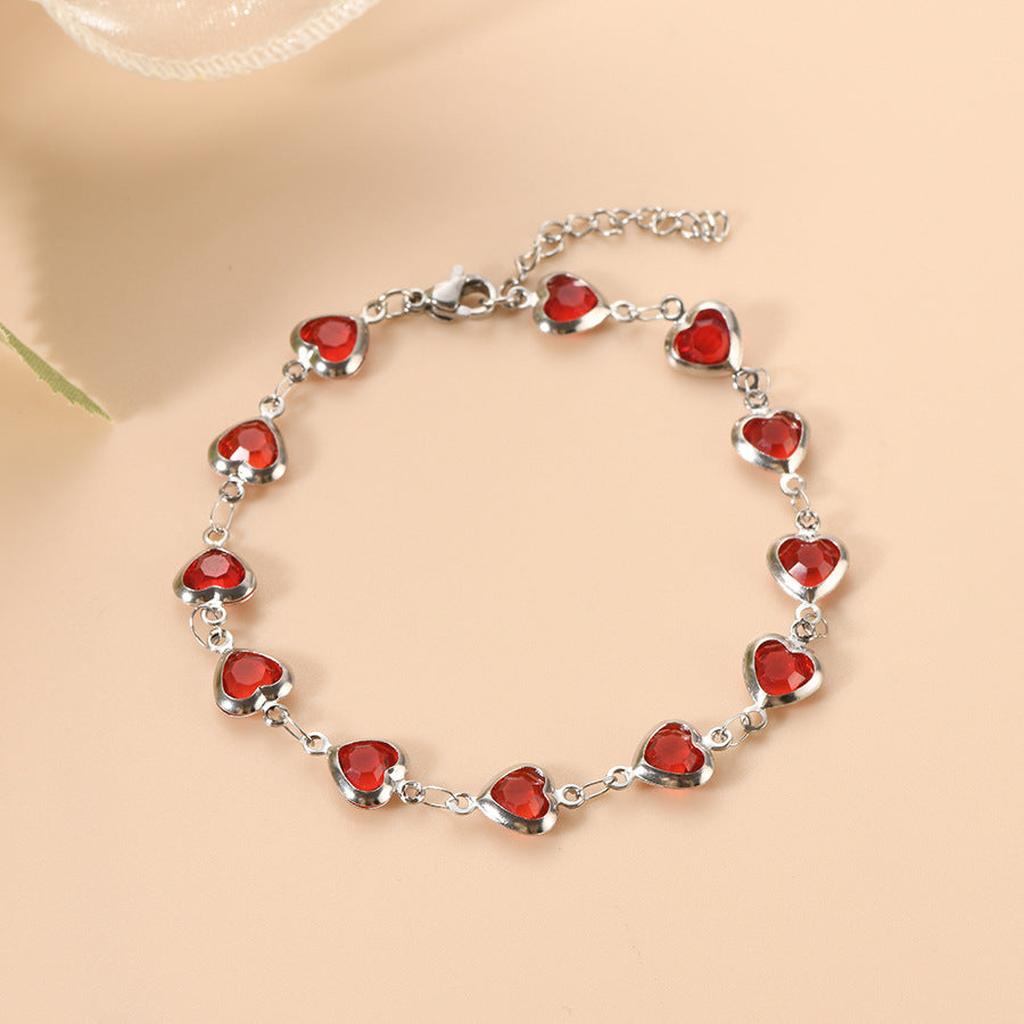 Armband Ophelyra Garnetelle in Weißgold