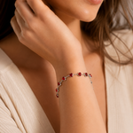 Armband Ophelyra Garnetelle in Weißgold – Ansicht 2