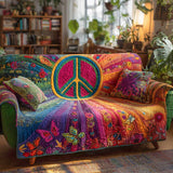 Gesteppter Sofabezug – im Hippie-Stil
