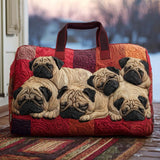 Gesteppte Reisetasche – Lieber Mops