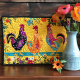 Gesteppte Tischsets – mit Huhn