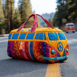 Gesteppte Reisetasche – Regenbogenfahrt