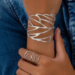 Retro-Armband mit Blattdesign – Ansicht 2