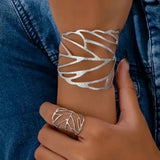 Retro-Armband mit Blattdesign – Ansicht 2