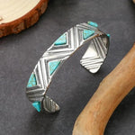 Retro-Boho-Armband mit Türkis