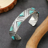 Retro-Boho-Armband mit Türkis