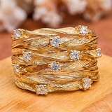 Retro-Weißgoldring