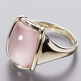 Quadratischer Retro-Ring in Roségold