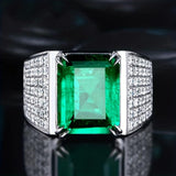 Ring Elsa mit Smaragd und Zirkonia – Ansicht 4